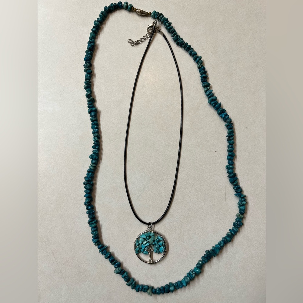 Crystal Necklaces- Pretty Pair